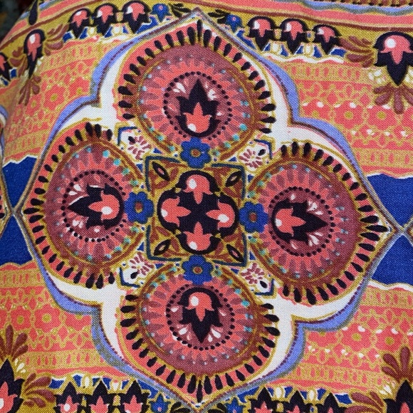 Francesca’s Collection “Blue Rain” Cropped Wide Leg Pant - Picture 3 of 16